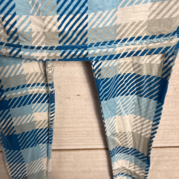 Little Sleepies Pajamas 4T Blueberry Plaid Bamboo Kids Sleepwear Set - Picture 3 of 7